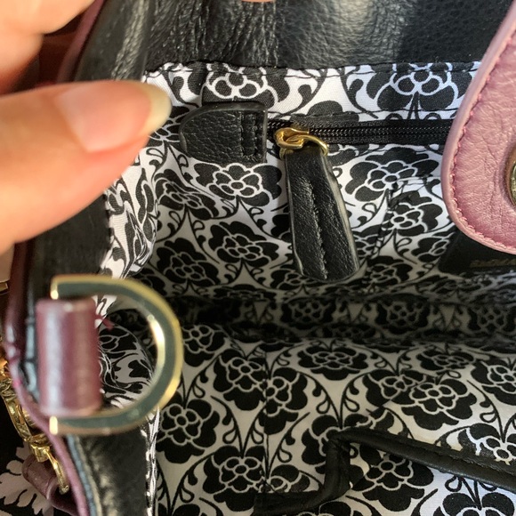 Emma Fox Purple Burgundy Dome Satchel - Picture 10 of 12